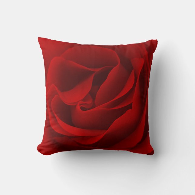 Red Rose Magnified Cushion (Front)