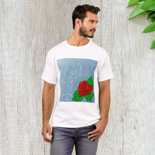Red Rose Mens T-Shirt