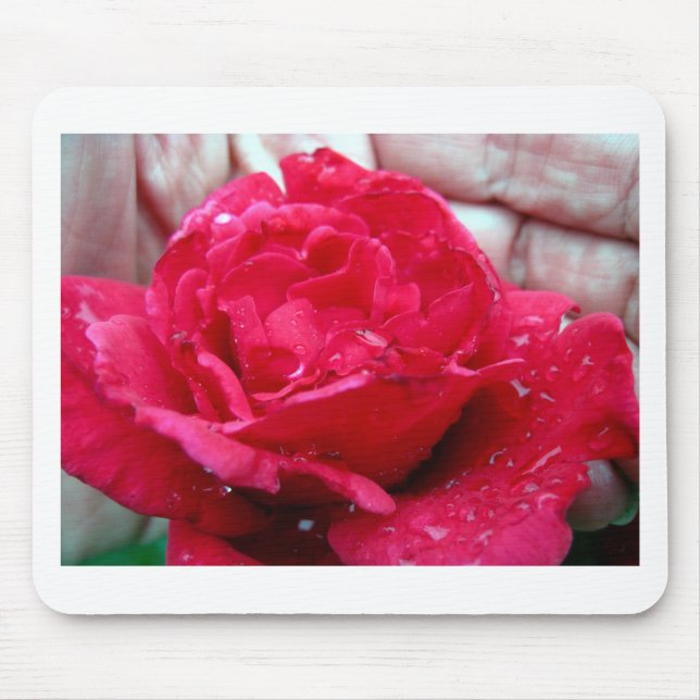 Red Rose Mouse Mat (Front)
