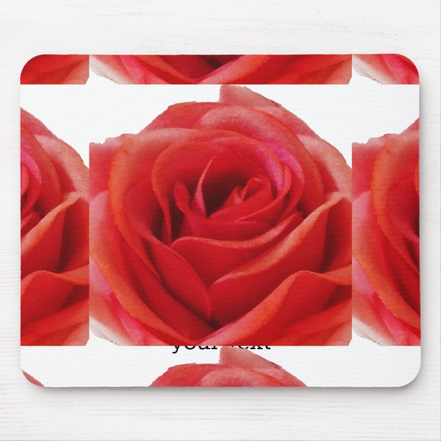 Red Rose Mouse Mat (Front)