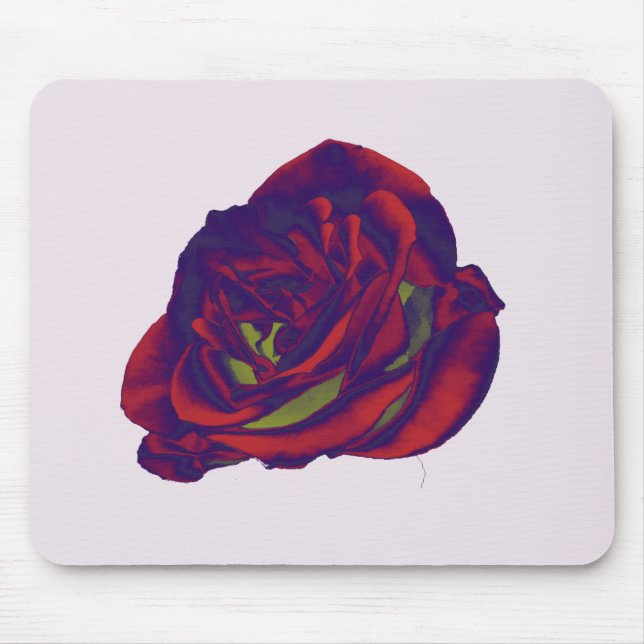 Red Rose Mouse Pad (Front)