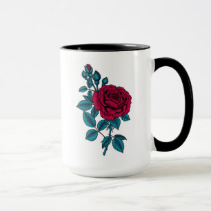 Red rose mug