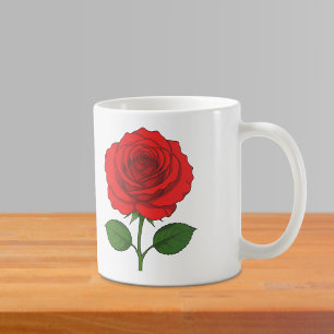 Red Rose Mug