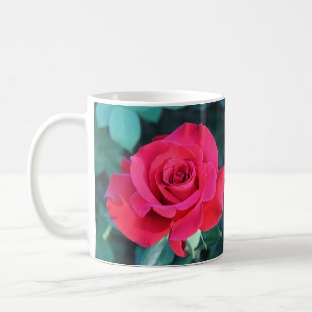 Red Rose Mug (Left)