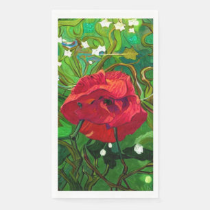 RED ROSE NAPKIN