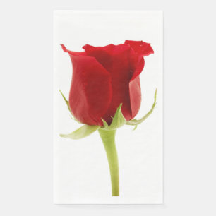 Red rose napkin