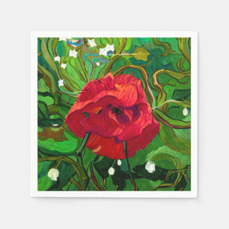 RED ROSE NAPKIN