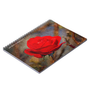 Red Rose Notebook