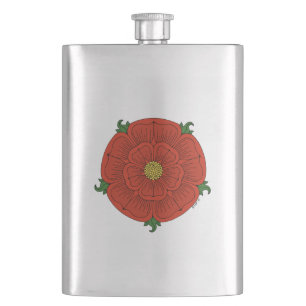 Red Rose of Lancaster Hip Flask