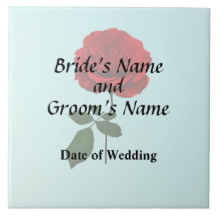Red Rose of Summer Wedding Products Tile