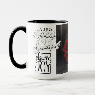Red Rose Oil Painting Mug