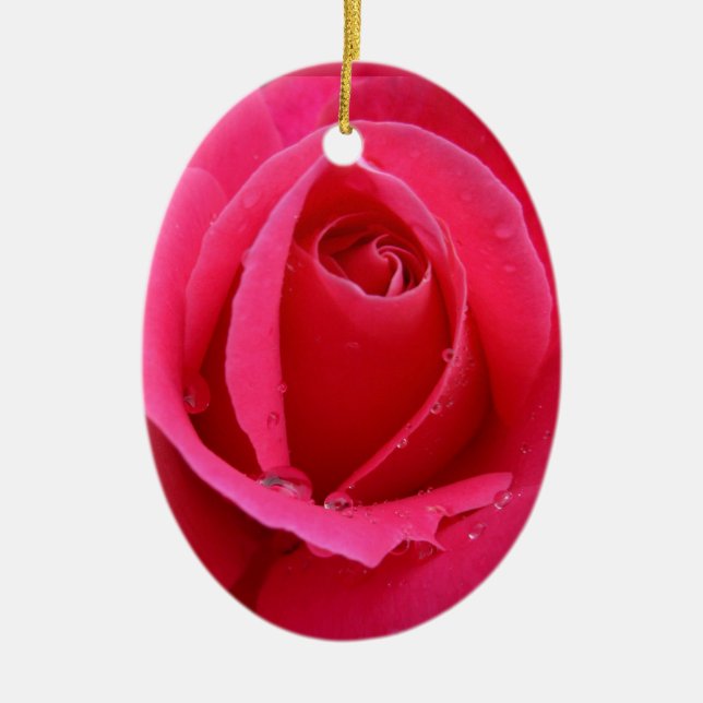 Red Rose Ornament Romantic Rose Decorations (Front)
