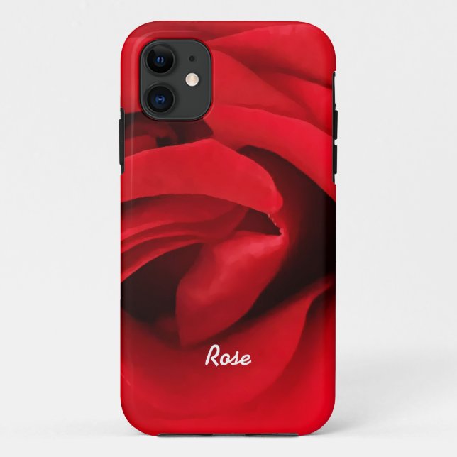 Red Rose Personalised Case-Mate iPhone Case (Back)