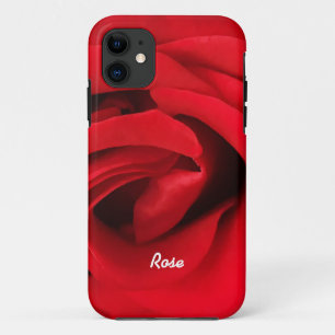 Red Rose Personalised iPhone 11 Case