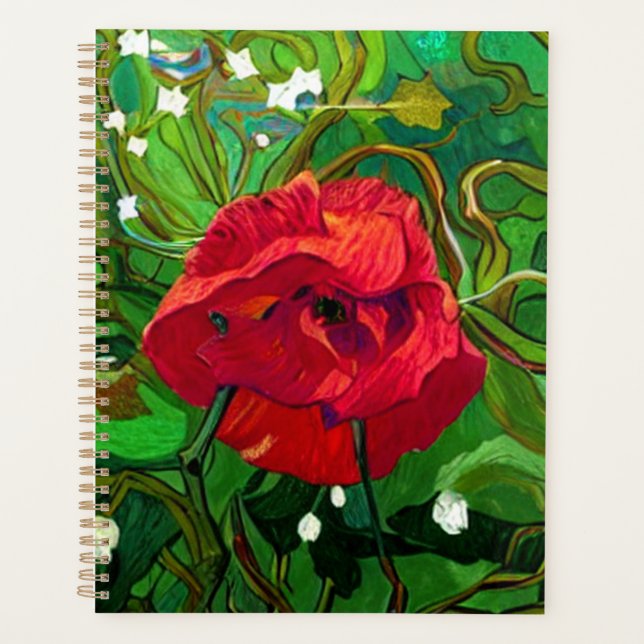 RED ROSE  PLANNER (Front)