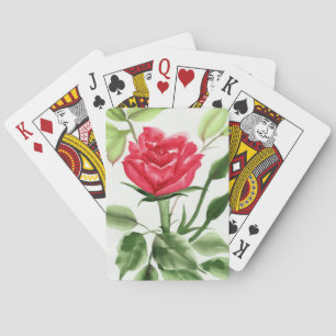 Red Rose Playing Cards