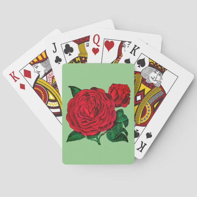 Red Rose Playing Cards (Back)