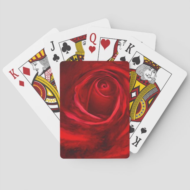 Red Rose Playing Cards, Standard Index faces Playing Cards (Back)