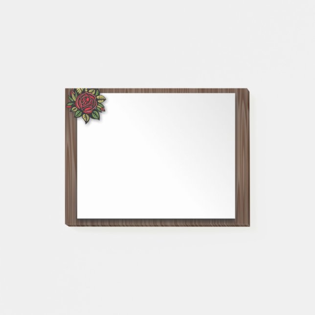 Red rose post-it notes (Front)