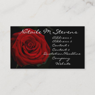 Red Rose Profile Card