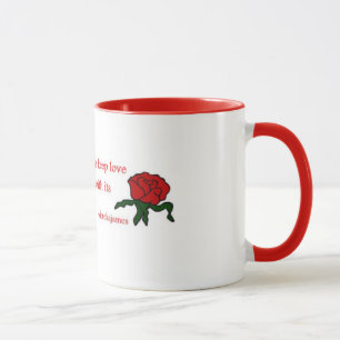 Red Rose Quote Coffee Mug