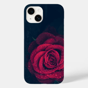 Red rose , raindrops  Mood Vibe Case-Mate iPhone 14 Case