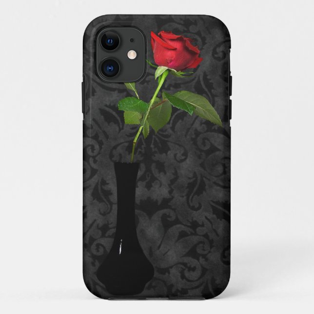 Red Rose Romance Case-Mate iPhone Case (Back)