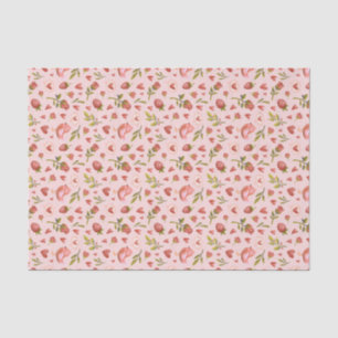 Red Rose Romance Heart Pattern Valentine's Day Tissue Paper