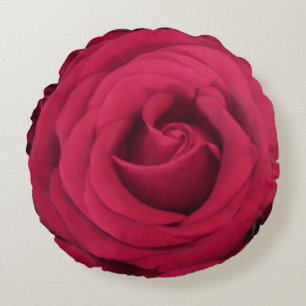 Red Rose Round Cushion