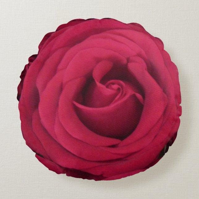 Red Rose Round Cushion (Front)