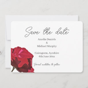 Red Rose Save The Date