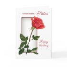 Red rose Sister Birthday