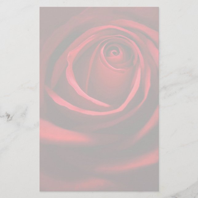 Red Rose Stationary Stationery (Front)