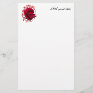 Red Rose Stationery