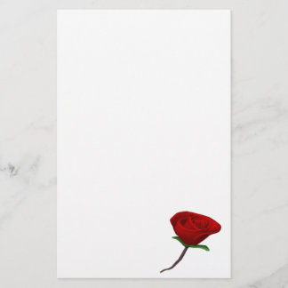 Red Rose Stationery