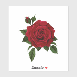 Red Rose Stickers 
