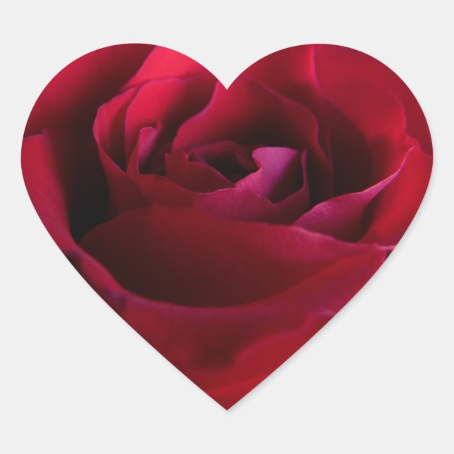 Red Rose Stickers Romantic Rose Gifts Keepsake (Front)