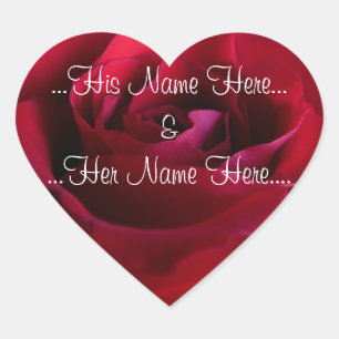 Red Rose Stickers Romantic Rose Wedding Stickers