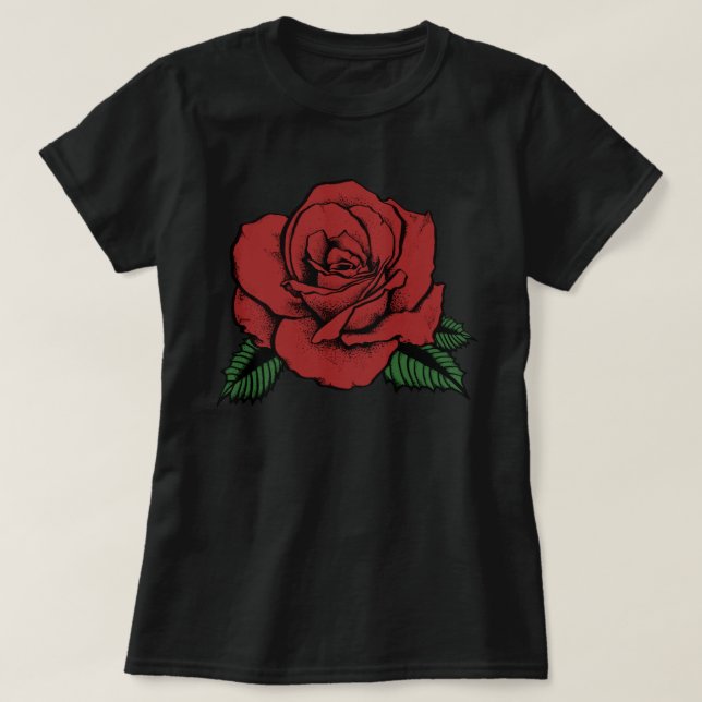 red rose T-Shirt (Design Front)
