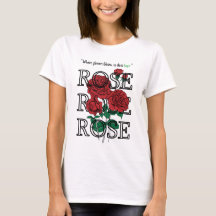 Red Rose T-shirt | Flower T-shirt | Hope Rose