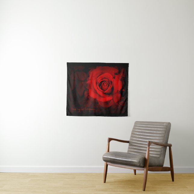 Red Rose [Tapestry] Tapestry (In Situ (Horizontal))