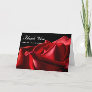 Red Rose Thank You Note