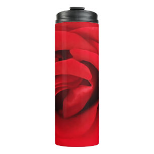 Red Rose Thermal Tumbler