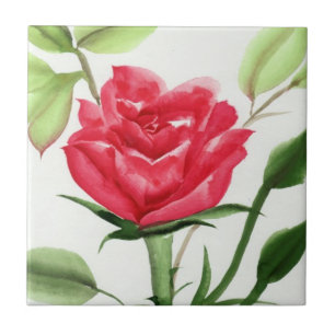 Red Rose Tile
