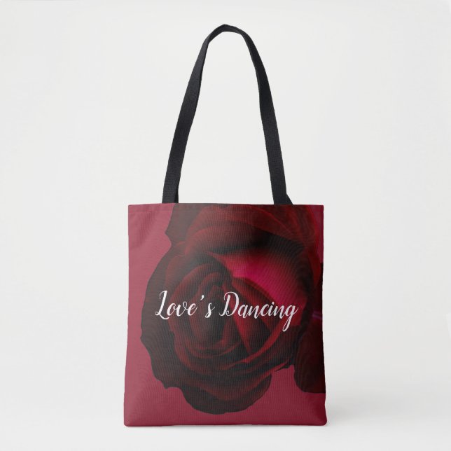 Red rose tote bag (Front)