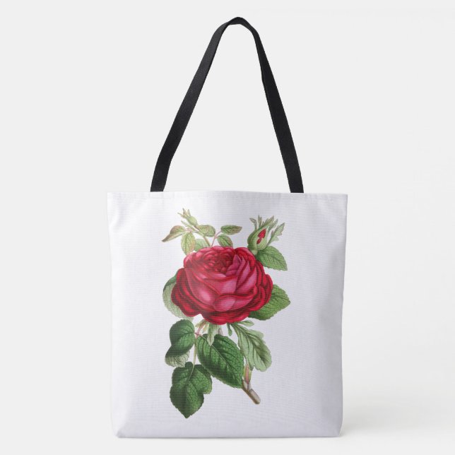 Red Rose Tote Bag (Front)