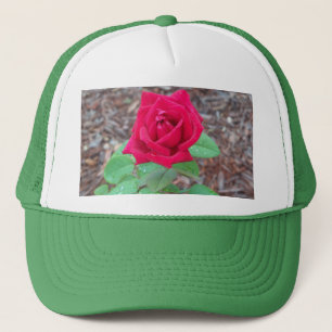 Red Rose Trucker Hat