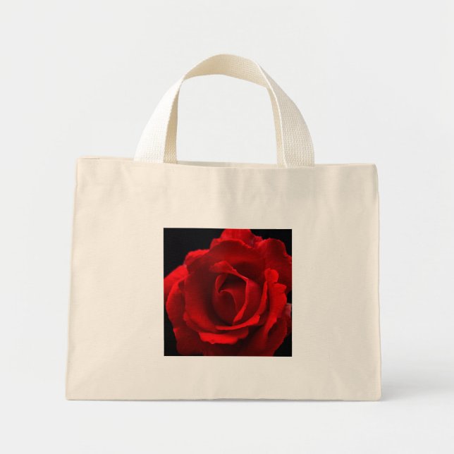 Red Rose ttcnm Mini Tote Bag (Front)