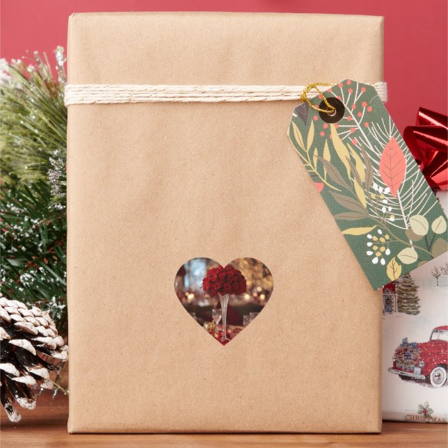 Red Rose Valentine Romantic Aesthetic Love St Heart Sticker (Holiday)