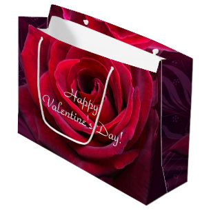 red rose Valentine's Large Gift Bag